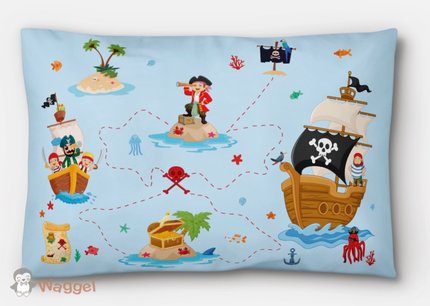 Sierkussen stoere piraten 60x40 cm Sierkussen stoere piraten 60x40 cm