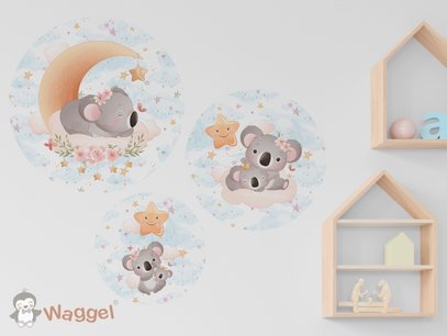 Muurcirkel set jungle droomvriendje koala Muurcirkel set jungle droomvriendje koala