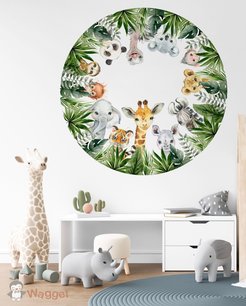 Muurcirkel jungle Muurcirkel jungle