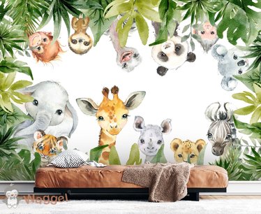 Behang sample jungle Behang sample jungle
