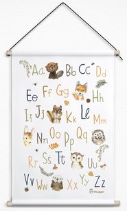 ABC poster bosvriendjes ABC poster bosvriendjes