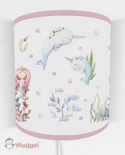 Wandlamp diep in de zee zeemeerminnen Wandlamp diep in de zee zeemeerminnen