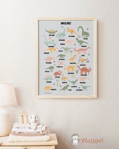 ABC poster dinowereld ABC poster dinowereld