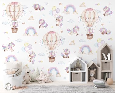 Behang unicorns Behang unicorns