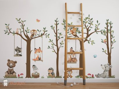 Behang sample Woodland bos Behang sample Woodland bos