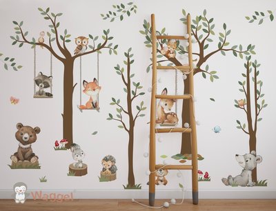 Behang Woodland bos Behang Woodland bos