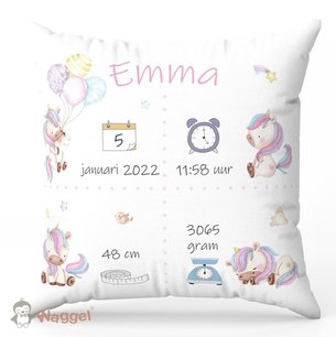 Geboortekussen unicorns Geboortekussen unicorns