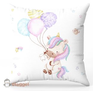Sierkussen unicorn ballonnen Sierkussen unicorn ballonnen