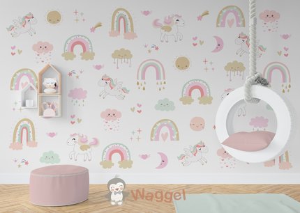 Behang sample regenboog Behang sample regenboog