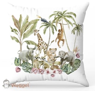 Sierkussen tropical wit Sierkussen tropical wit