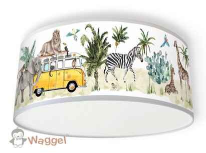 Plafondlamp jungle dreams bus yellow Plafondlamp jungle dreams bus yellow