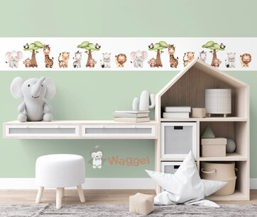 Behangrand jungle little friends Behangrand jungle little friends