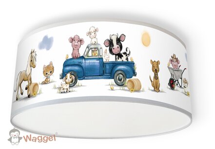 Plafondlamp boerderijdieren truck Plafondlamp boerderijdieren truck