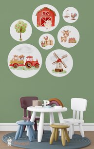 Muurcirkel set Happy Farm Muurcirkel set Happy Farm