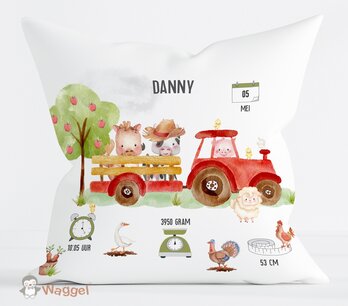 Geboortekussen Happy Farm Geboortekussen Happy Farm