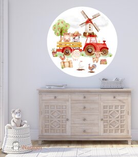 Muurcirkel Happy Farm Muurcirkel Happy Farm