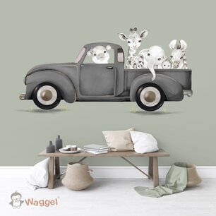 Behang jungle zwart/wit Behang jungle zwart/wit