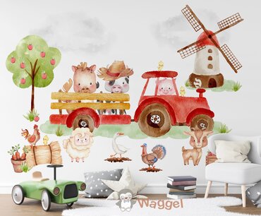 Behang sample Happy Farm Behang sample Happy Farm