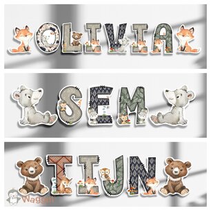 Naamletters Woodland Naamletters Woodland