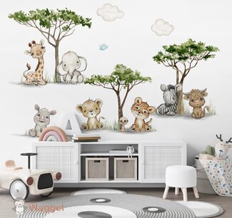 Behang jungle cuties Behang jungle cuties