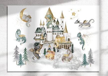 Wandpaneel Dragonworld Wandpaneel Dragonworld