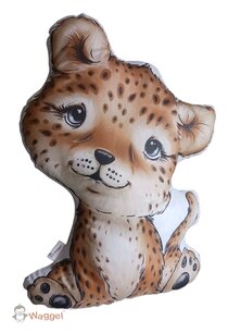 Knuffelkussen jungle cutie luipaard Knuffelkussen jungle cutie luipaard