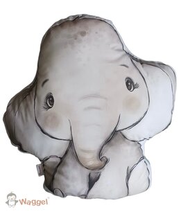 Knuffelkussen jungle cutie olifant Knuffelkussen jungle cutie olifant