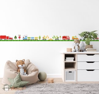 Behangrand stoere voertuigen Behangrand stoere voertuigen