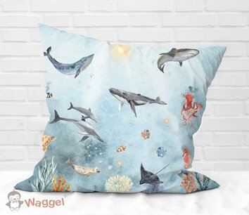 Sierkussenhoesje deep in the sea sale Sierkussenhoesje deep in the sea sale