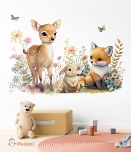 Behang sample bosdieren Behang sample bosdieren