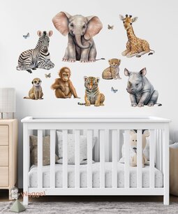 Muurstickers African jungle Muurstickers African jungle