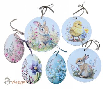 Paasdecoratie set hout 2 Paasdecoratie set hout 2
