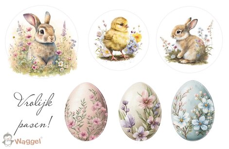 Muurstickers Pasen set 2 Muurstickers Pasen set 2