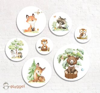 Muurcirkel set Woodland Muurcirkel set Woodland