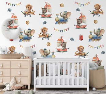Behang sample kleine ontdekkers Behang sample kleine ontdekkers