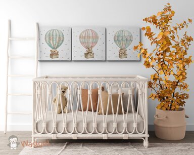 Canvas drieluik Balloon Adventure Canvas drieluik Balloon Adventure