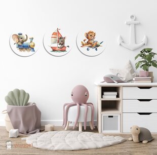 Muurcirkel set kleine ontdekkers Muurcirkel set kleine ontdekkers
