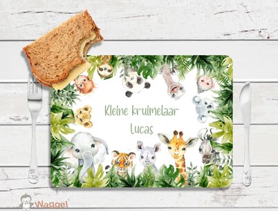 Ontbijtplaatje jungle Lucas Ontbijtplaatje jungle Lucas