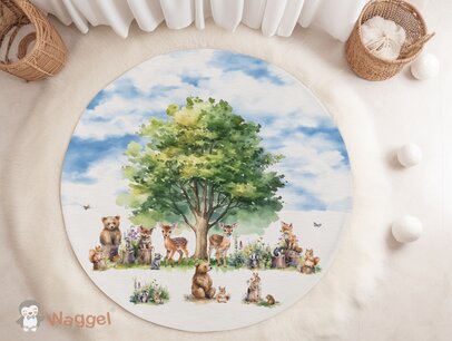 Vloermat Forest Friends Tree Vloermat Forest Friends Tree