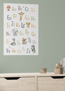 ABC muursticker jungle ABC muursticker jungle