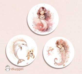 Muurcirkel set Mermaids Muurcirkel set Mermaids