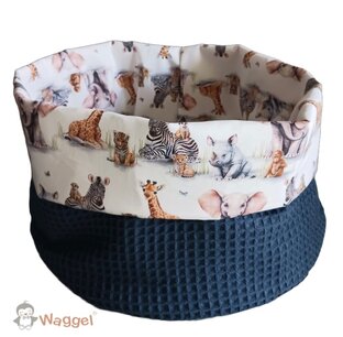 Commodemandje African jungle teddy/wafelstof Commodemandje African jungle teddy/wafelstof