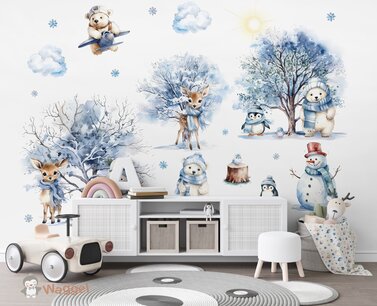 Behang sample Winter Wonderland Behang sample Winter Wonderland