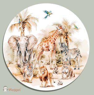 Muurcirkel Tropical jungle Muurcirkel Tropical jungle