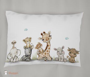 Kussensloop Jungle cuties 60x40 cm Kussensloop Jungle cuties 60x40 cm