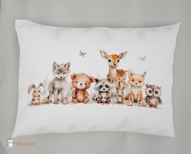 Kussensloop Dreamy woods babies 60x40 cm Kussensloop Dreamy woods babies 60x40 cm