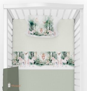 Laken Fairy tale elfjes en eenhoorns Laken Fairy tale elfjes en eenhoorns