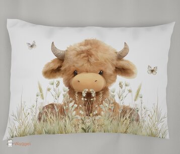 Kussensloop Sweethearts Schotse hooglander 60x40 cm Kussensloop Sweethearts Schotse hooglander 60x40 cm