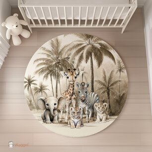 Vloermat Jungle naturel Little ones adventure Vloermat Jungle naturel Little ones adventure