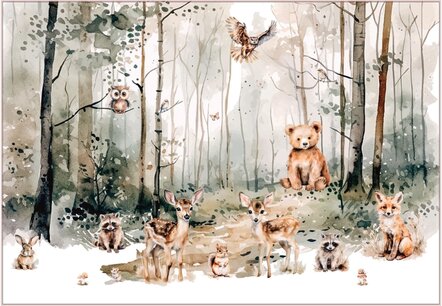 Behang Dreamy Woods 325 cm breed en 225 cm hoog sale Behang Dreamy Woods 325 cm breed en 225 cm hoog sale